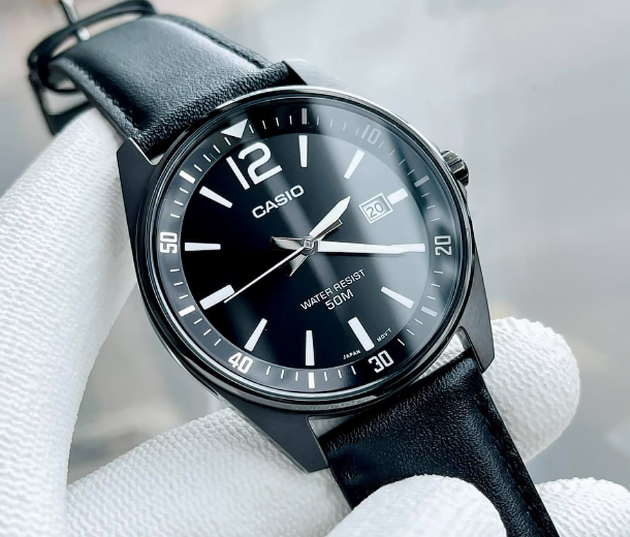 Casio Casio Collection MTP-E170BL-1B мужские часы черный циферблат на запястье