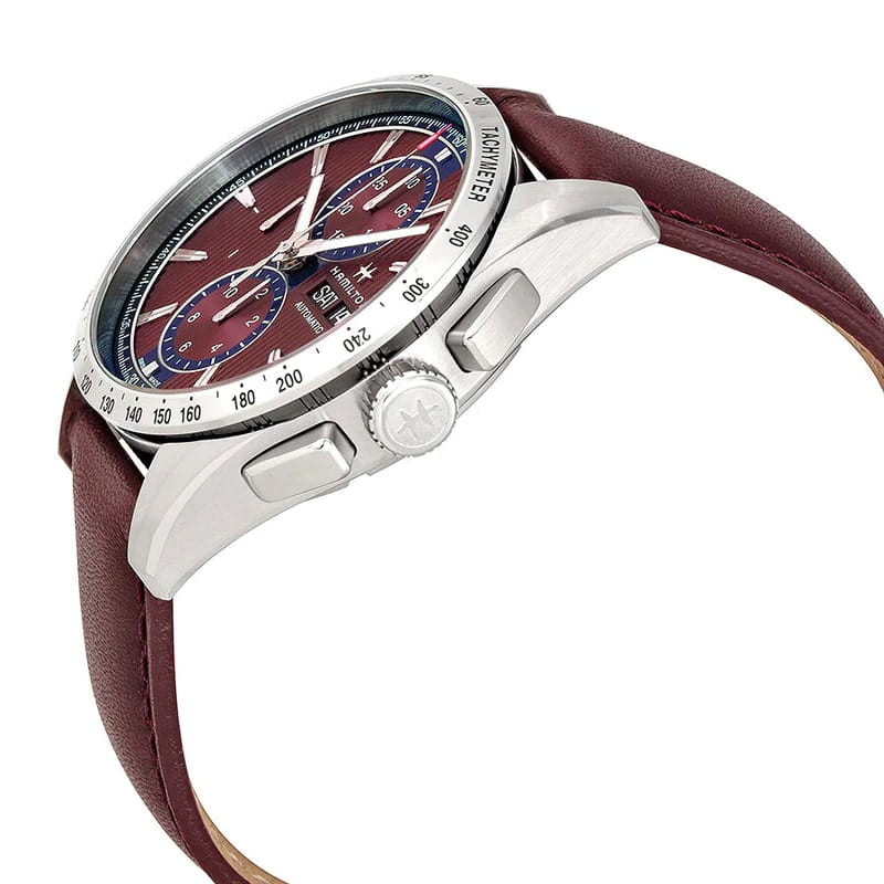 Hamilton Hamilton Broadway Auto Chrono H43516871, broadway швейцария мужские часы на браслете кожаный боковой вид