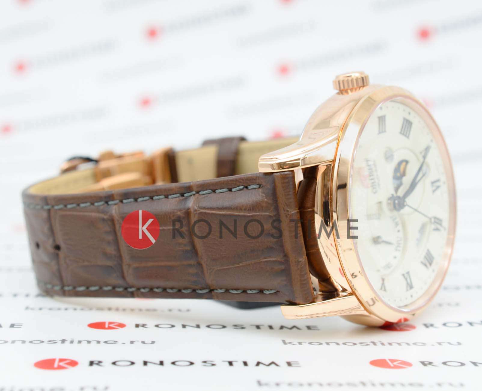 Оригинальные часы Orient Orient Sun & Moon RA-AK0007S (RN-AK0007S) механические калибр механизма f6b24 общий вид