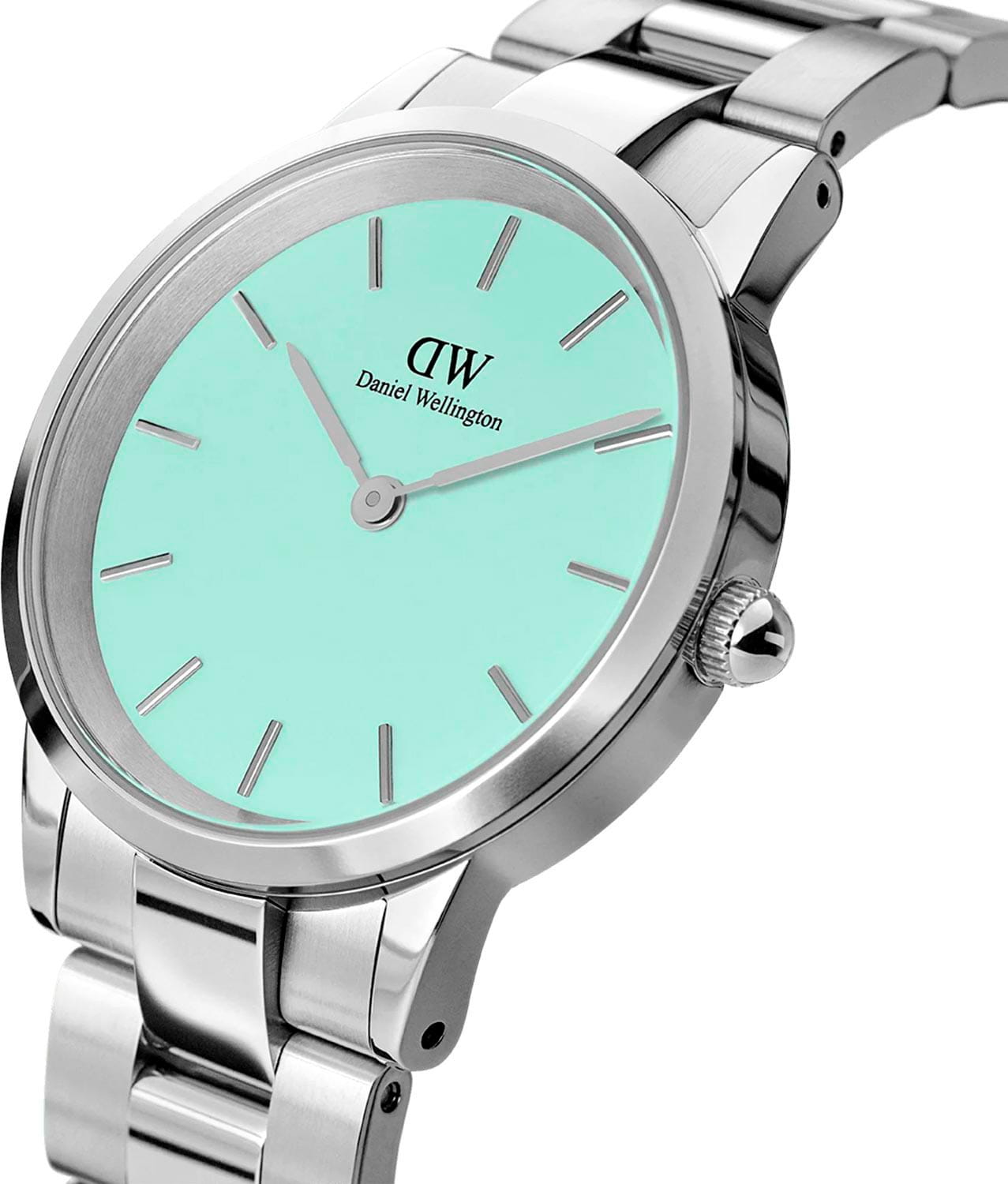 Daniel Wellington Daniel Wellington Iconic Link DW00100538 женские часы зеленый циферблат на запястье