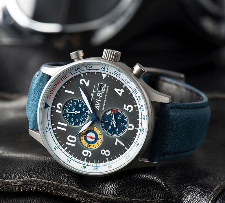 AVI-8 Hawker Harrier II AV-4011-0F мужские часы серый циферблат на запястье