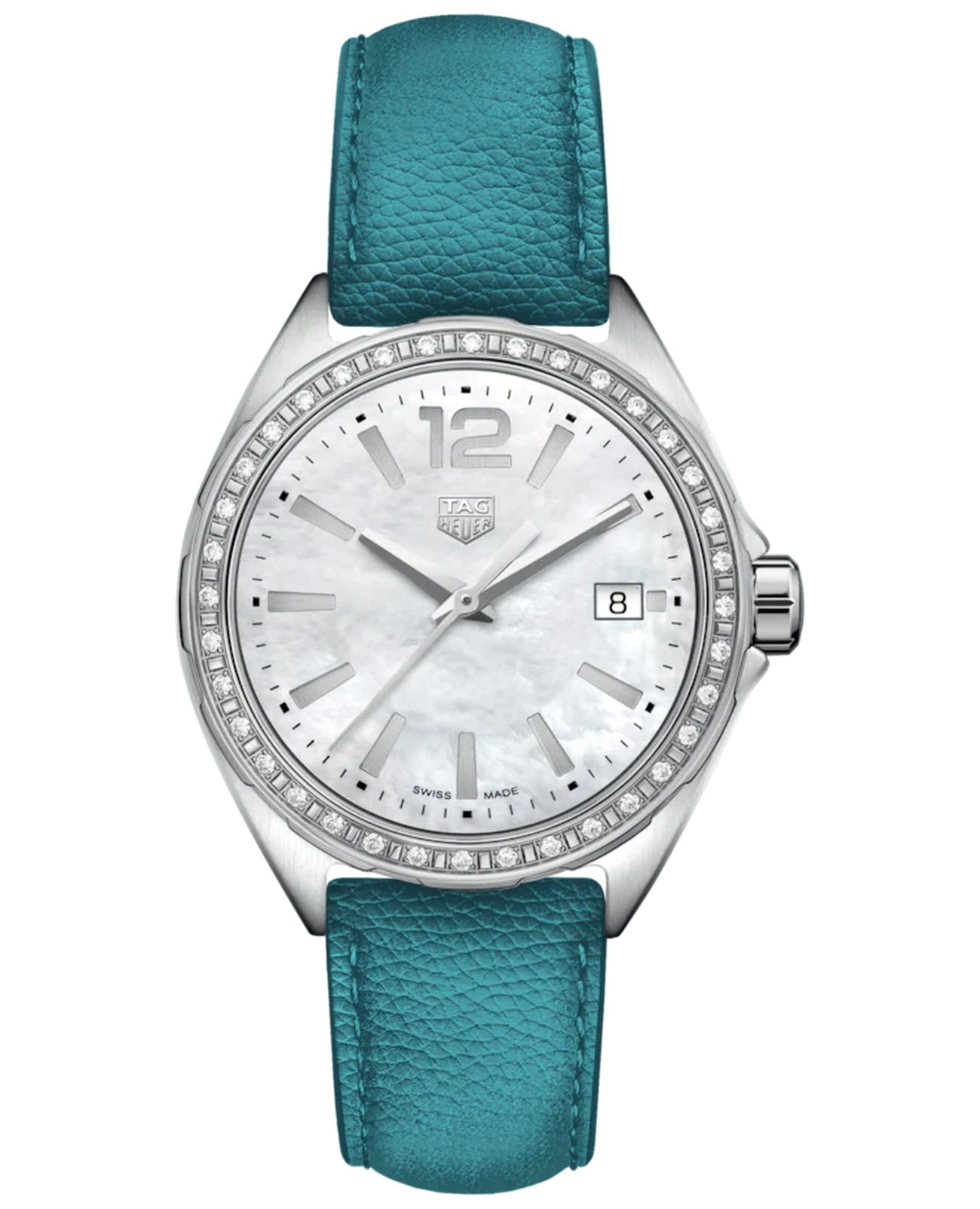 TAG Heuer TAG Heuer Formula 1 WBJ131A.FC8256  WBJ131A.FC8256 кварцевые женские часы коричневый циферблат, браслет кожаный — вид спереди