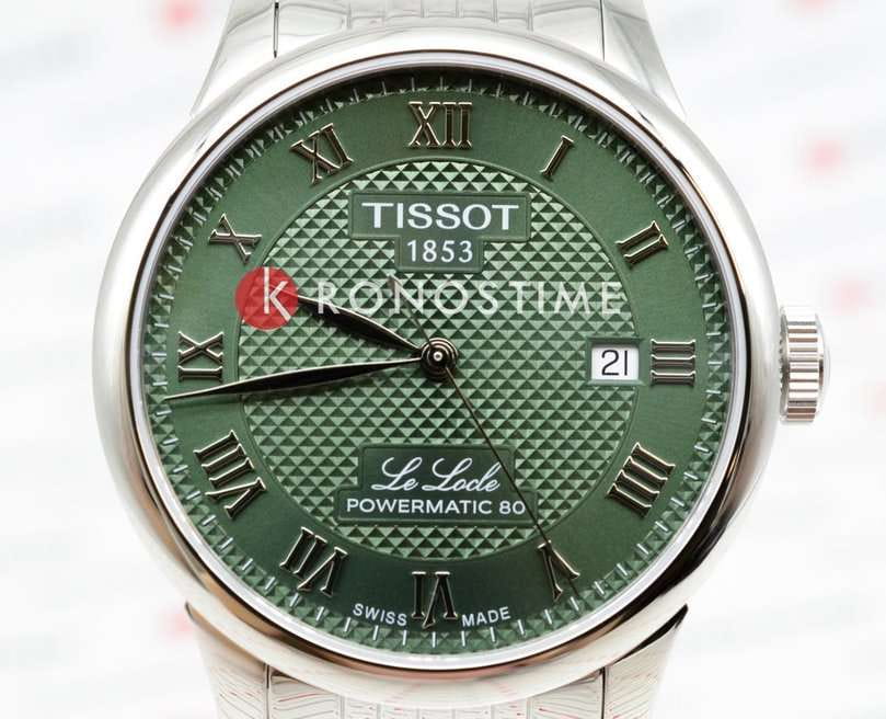 Tissot Tissot Le Locle Powermatic 80 T006.407.11.093.00, t-classic швейцария мужские часы на браслете нержавеющая сталь боковой вид