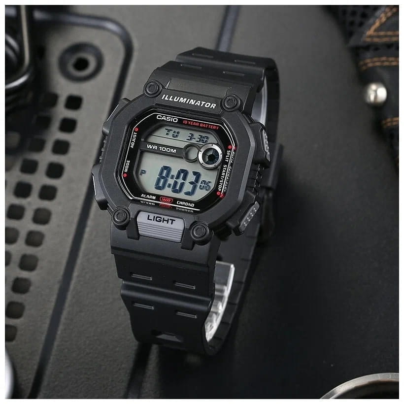 Оригинальные часы Casio Casio Collection W-737H-1AVDF (W-737H-1A) кварцевые калибр механизма  общий вид
