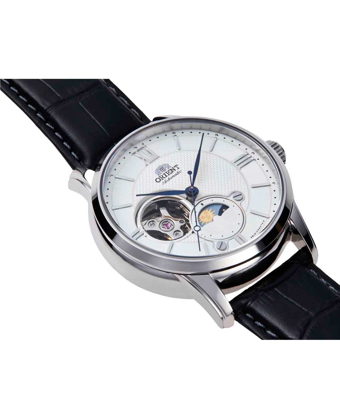 Orient Orient Sun & Moon RA-AS0011S (RN-AS0011S) мужские часы антрацитовый циферблат на запястье