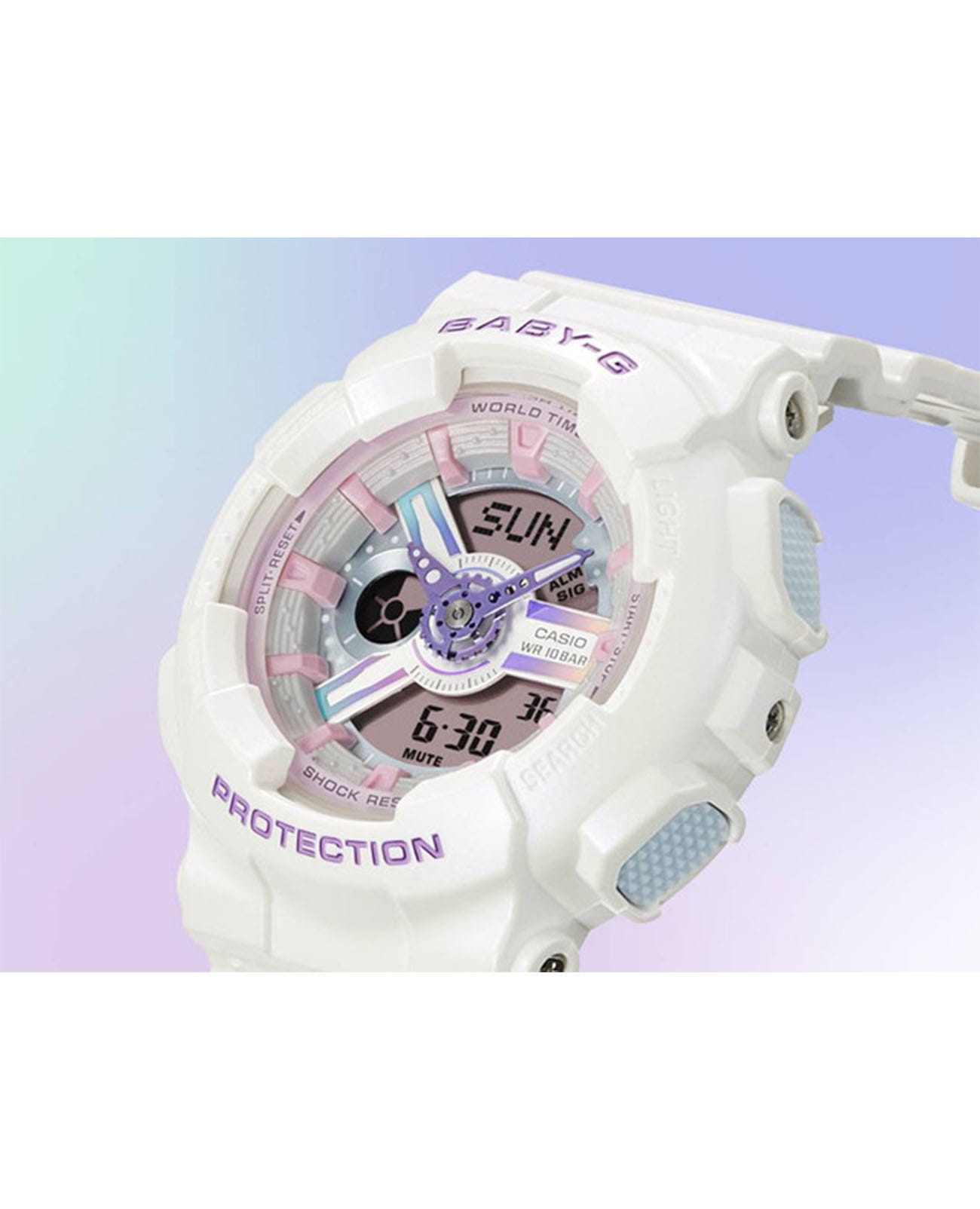 Оригинальные часы Casio Casio Baby-G BA-110FH-7ADR (BA-110FH-7A) кварцевые калибр механизма  общий вид