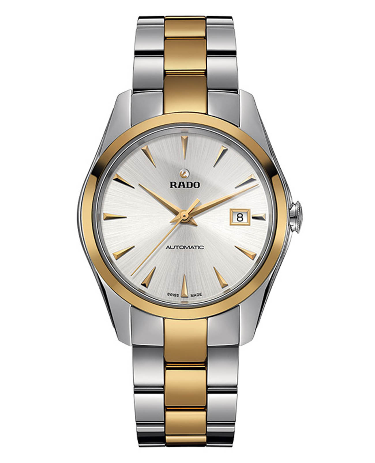 Rado Rado Hyperchrome Automatic R32979112 Automatic R32979112 механические мужские часы серебристый циферблат, браслет сталь + ceramos™ — вид спереди