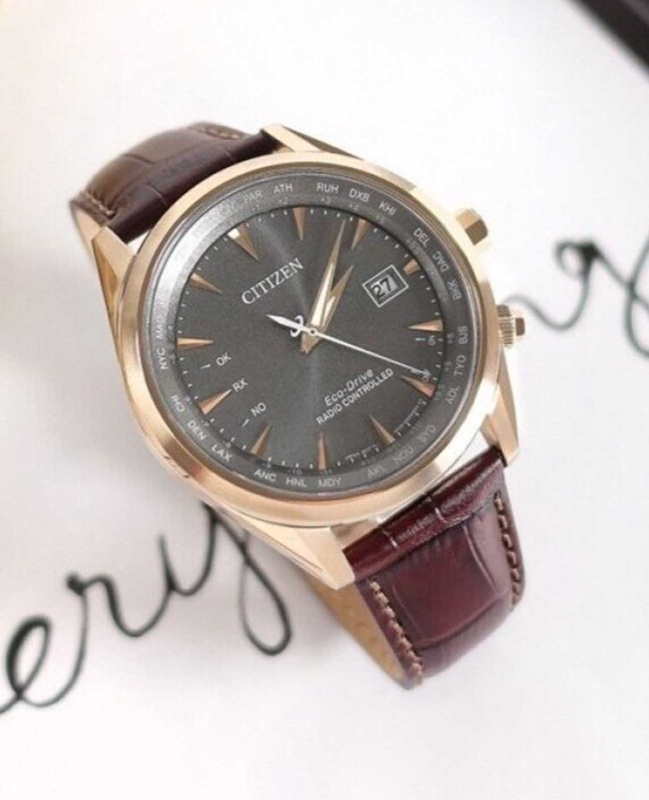Citizen Citizen Eco-Drive CB0273-11H кварцевые мужские часы часы крупный план серый циферблата