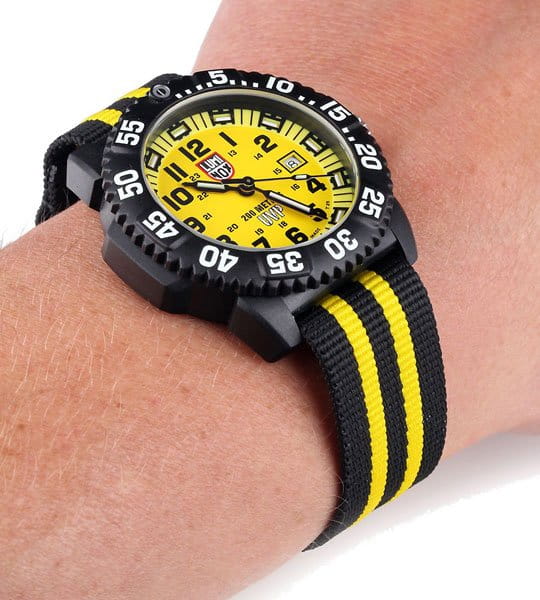 Luminox Luminox A.3955.SET кварцевые мужские часы часы крупный план желтый циферблата