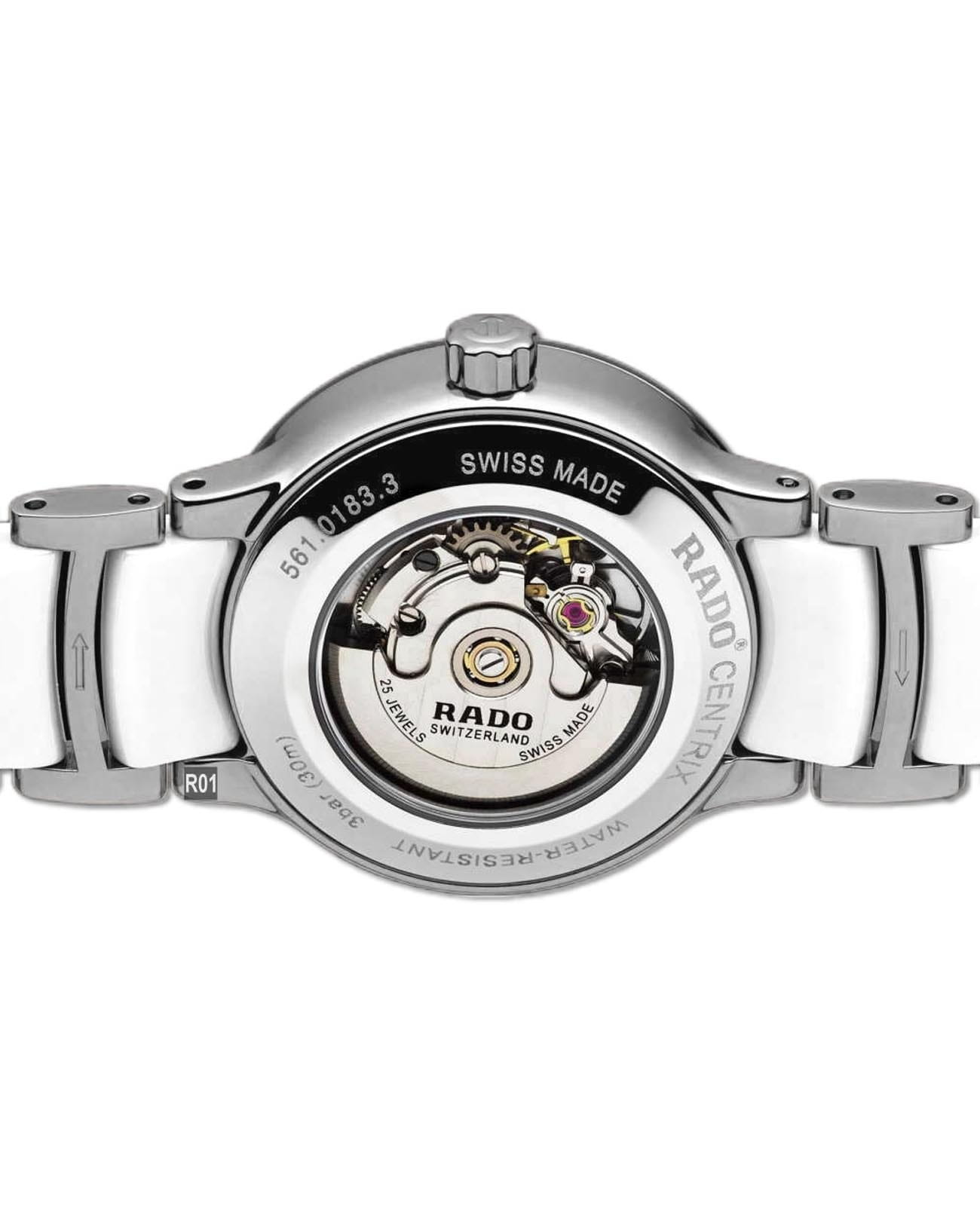 Оригинальные часы Rado Rado Centrix Automatic Diamonds R30027732 механические калибр механизма  общий вид