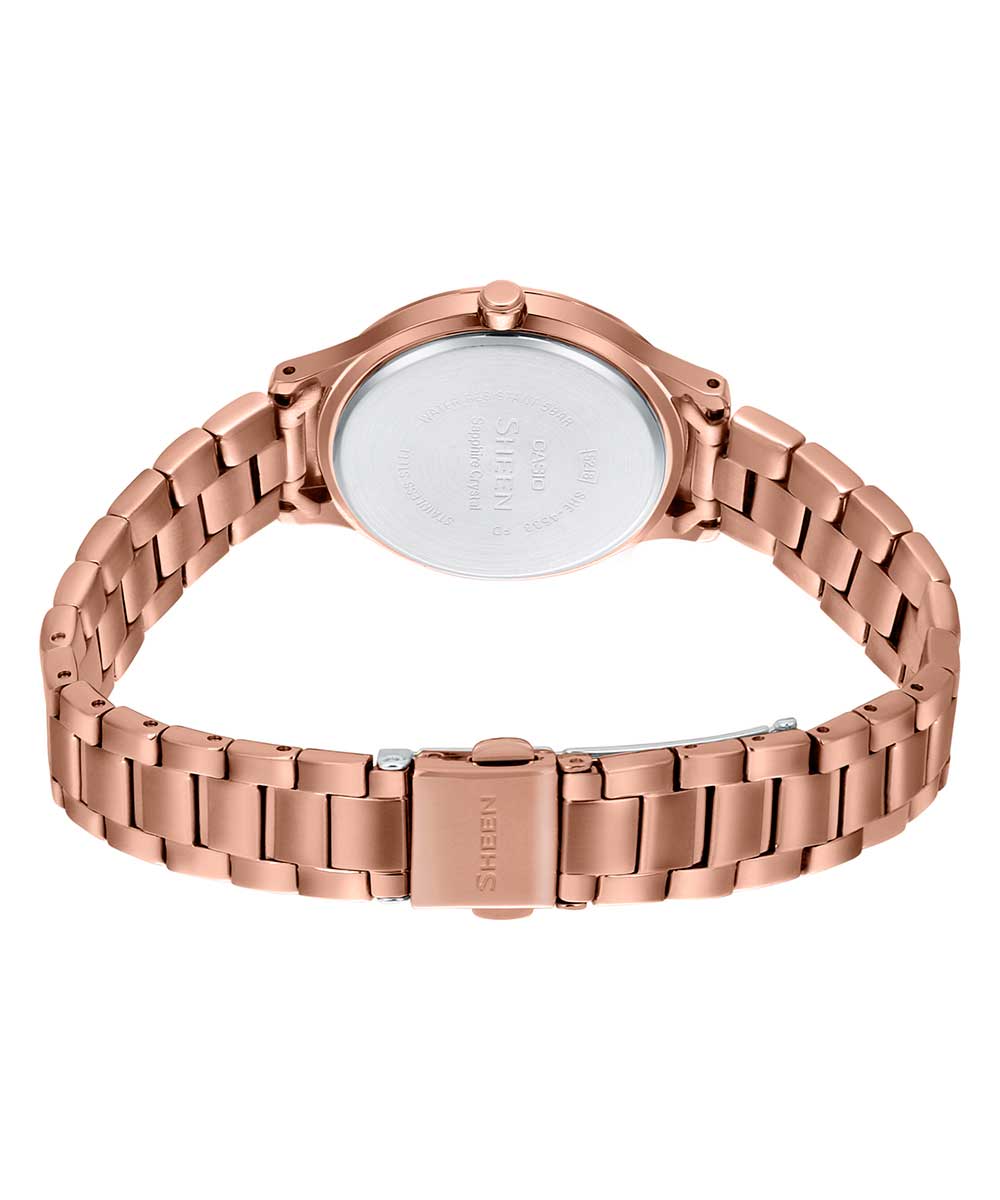 Casio Casio Sheen SHE-4533PG-4AUER женские часы бежевый циферблат на запястье