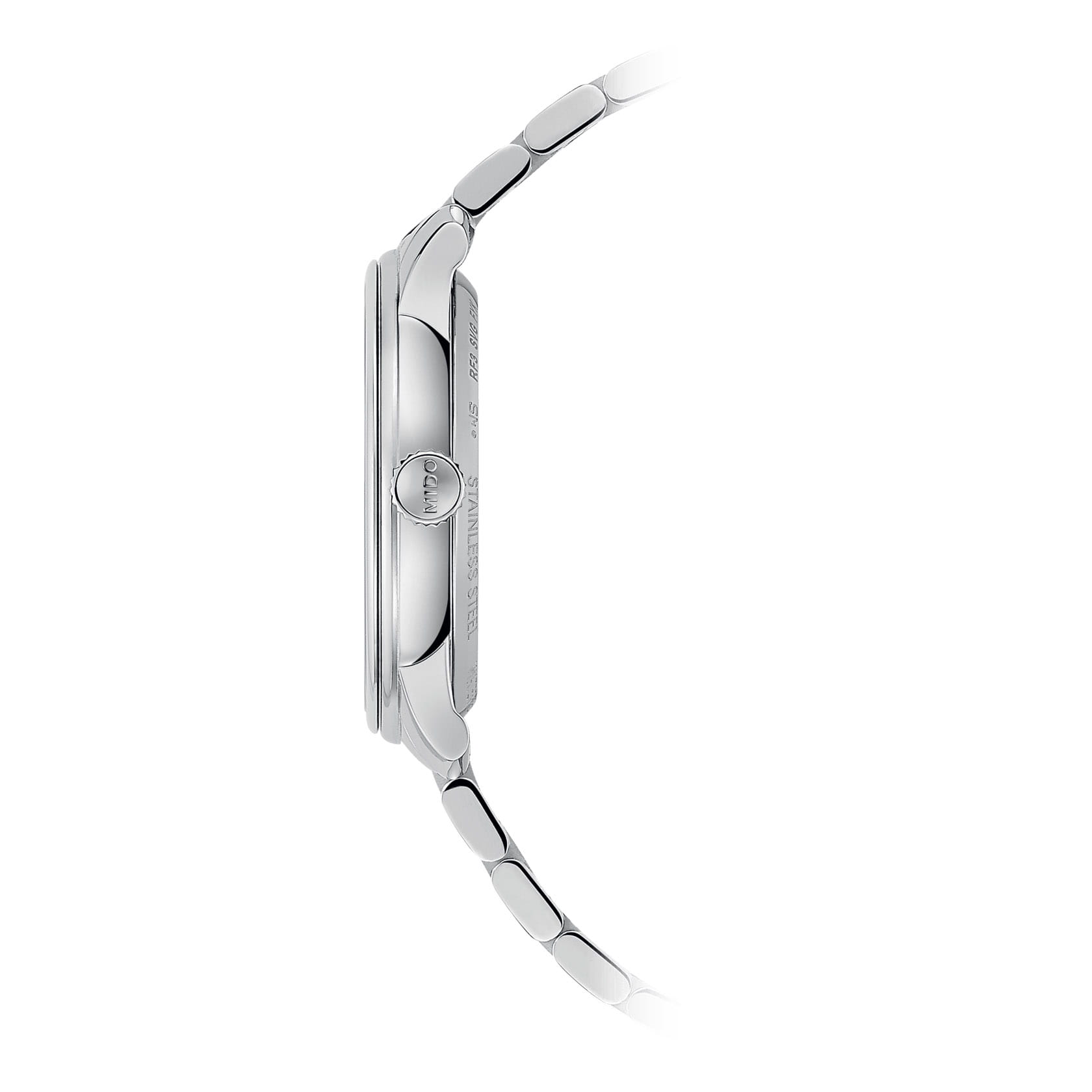 Mido Mido Baroncelli Smiling Moon Lady M027.207.11.010.01, baroncelli швейцария женские часы на браслете нержавеющая сталь боковой вид