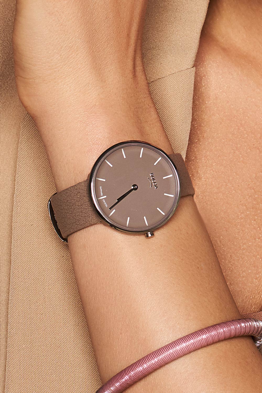 Boccia Titanium Boccia Titanium 3327-02 , наручные женские часы фото под углом