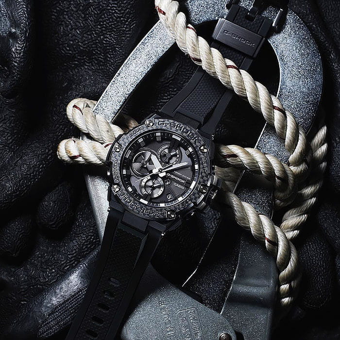 Casio Casio G-Shock GST-B100X-1A , наручные мужские часы фото под углом
