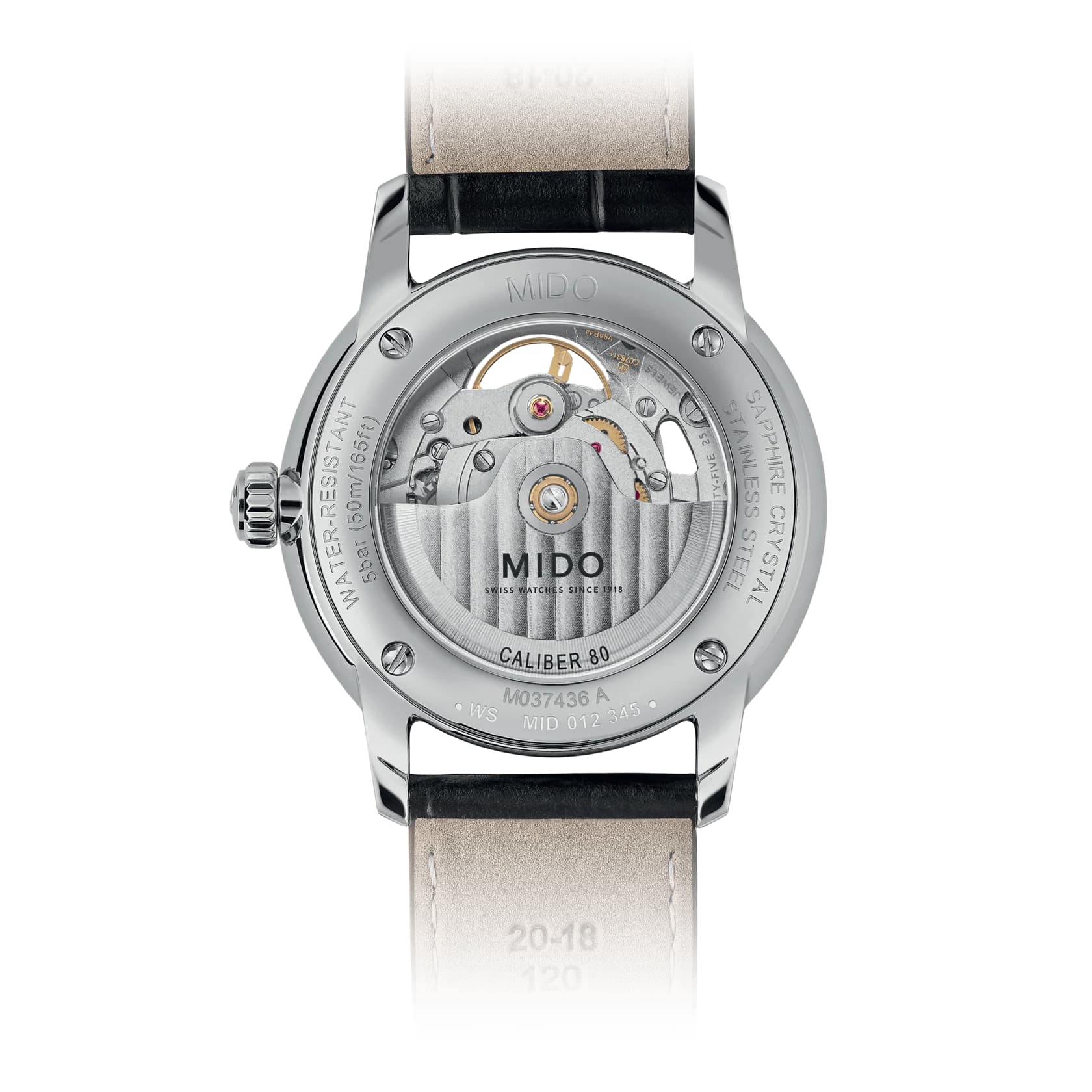 Mido Mido Baroncelli Signature Skeleton M037.436.16.061.00 , наручные мужские часы фото под углом