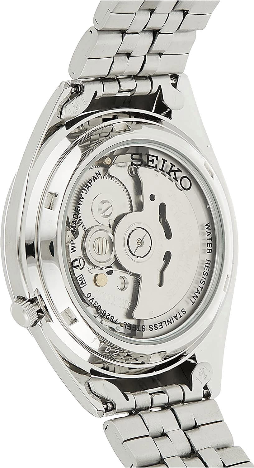 Seiko Seiko 5 SNKL23J1, 5 regular япония мужские часы на браслете нержавеющая сталь боковой вид