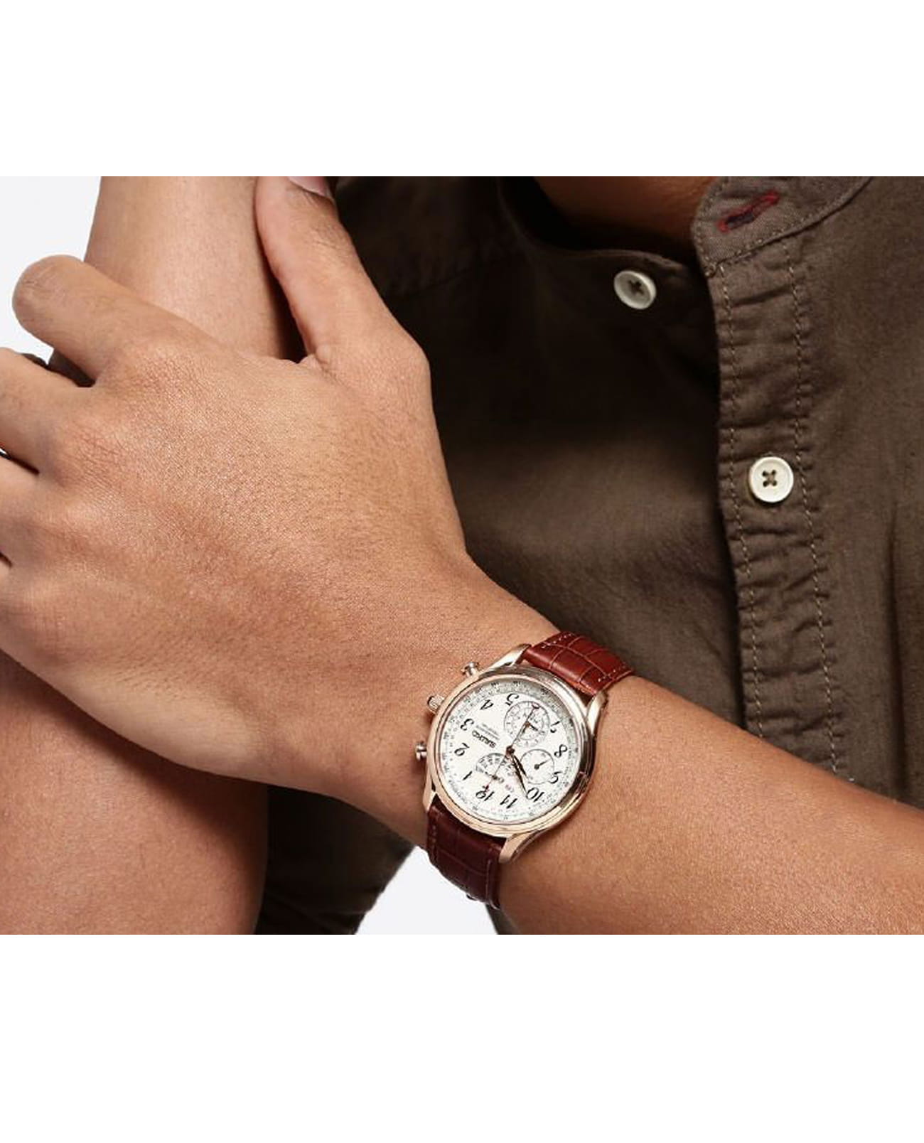 Seiko Seiko CS Dress SPC256P1, conceptual series dress япония мужские часы на браслете кожаный боковой вид