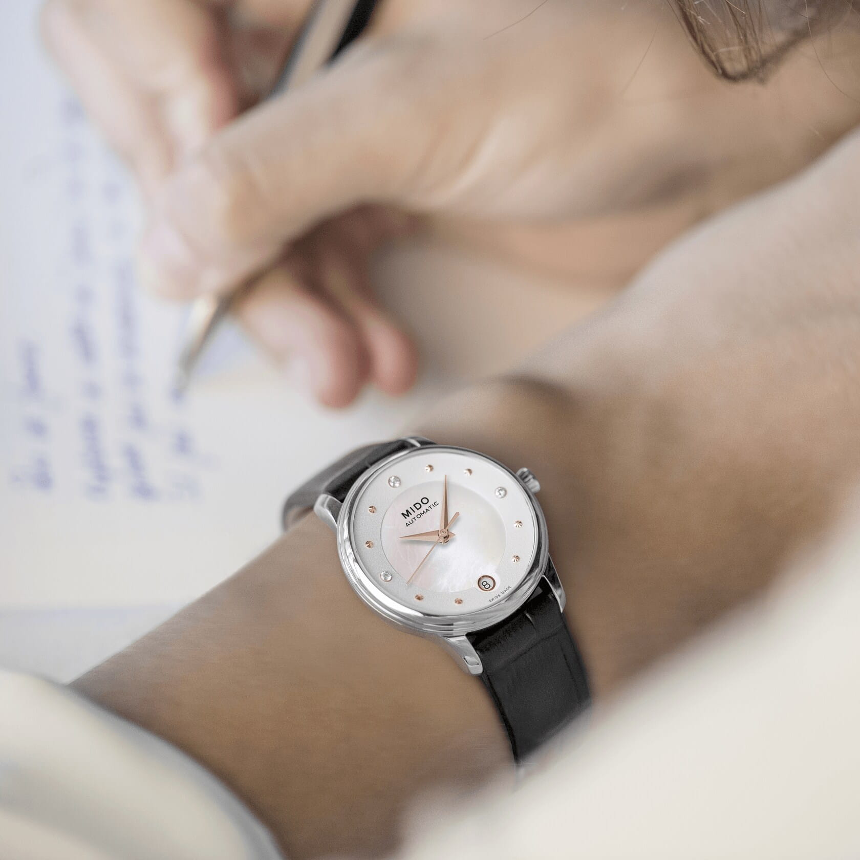 Mido Mido Baroncelli Lady Day & Night M039.207.16.106.00 швейцария наручные женские часы заводная головка с логотипом Mido