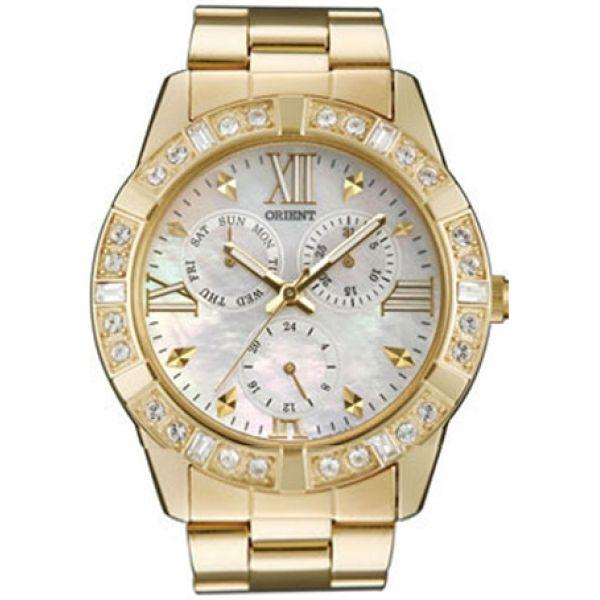 Orient Orient UT0B003W (FUT0B003W)  FUT0B003W  женские часы перламутровый циферблат, браслет  — вид спереди