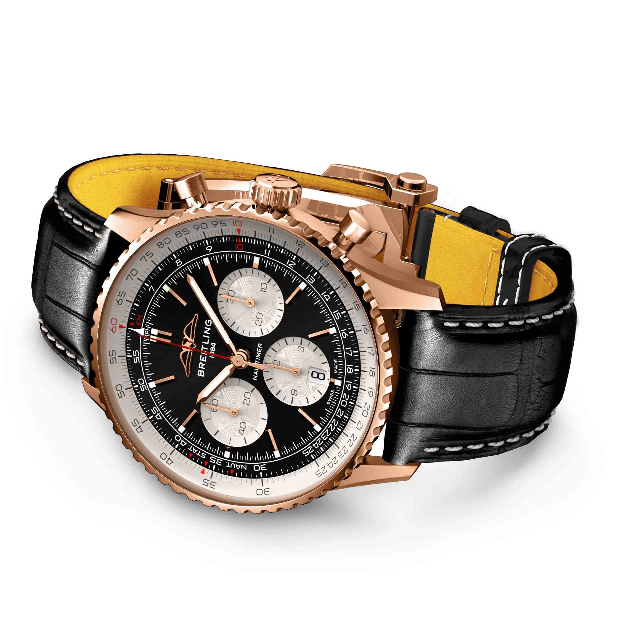Breitling Breitling Navitimer B01 Chronograph 43 RB0138211B1P1 мужские часы черный циферблат на запястье