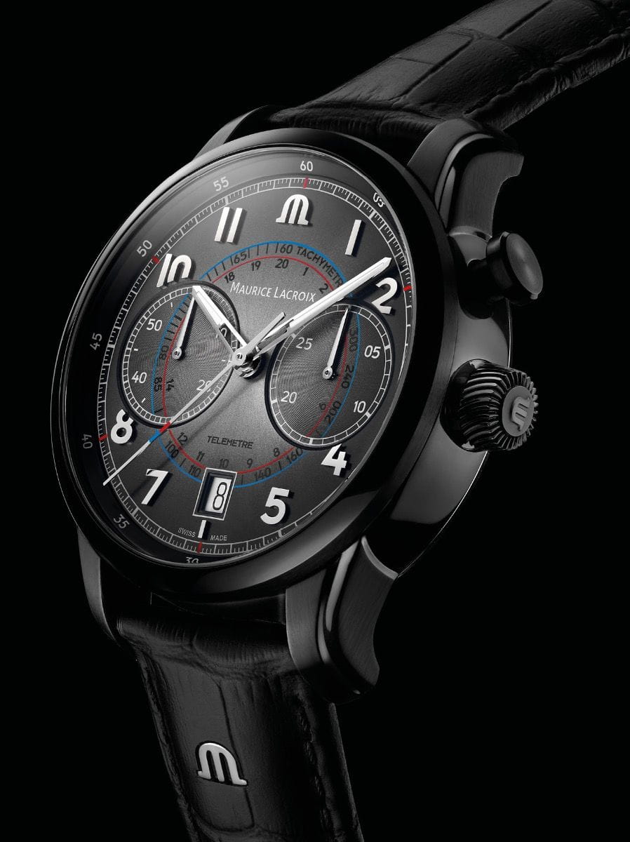 Maurice Lacroix Maurice Lacroix Pontos Chronograph Monopusher PT6428-DLB01-320-2 , наручные мужские часы фото под углом