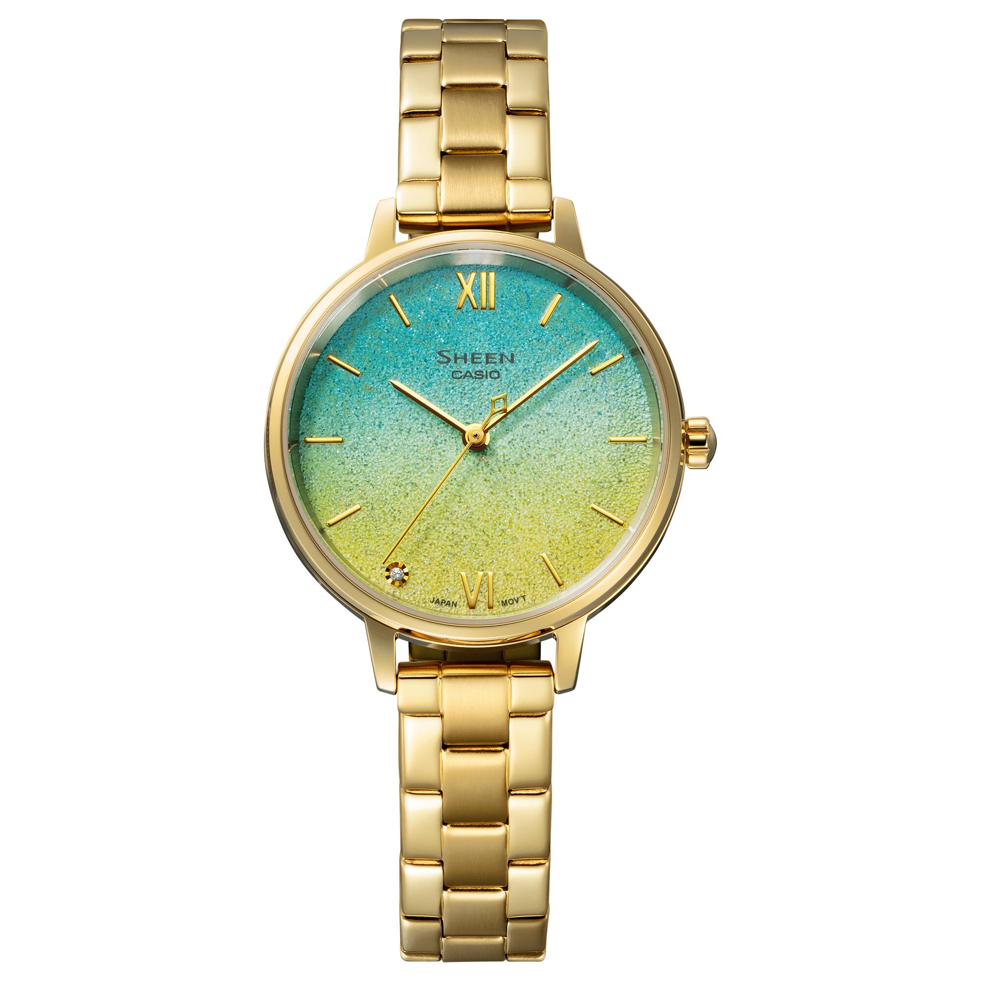 Casio Casio Sheen SHE-4548G-2A , наручные женские часы фото под углом