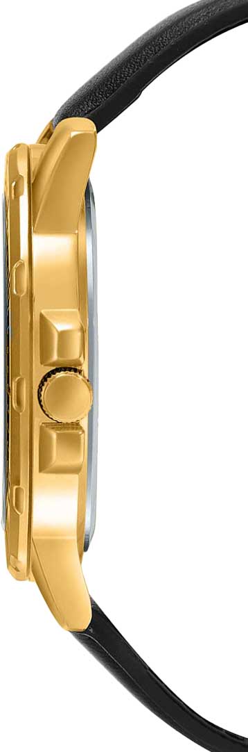 Casio Casio Collection MTP-VD200GL-1B, collection япония мужские часы на браслете кожаный боковой вид
