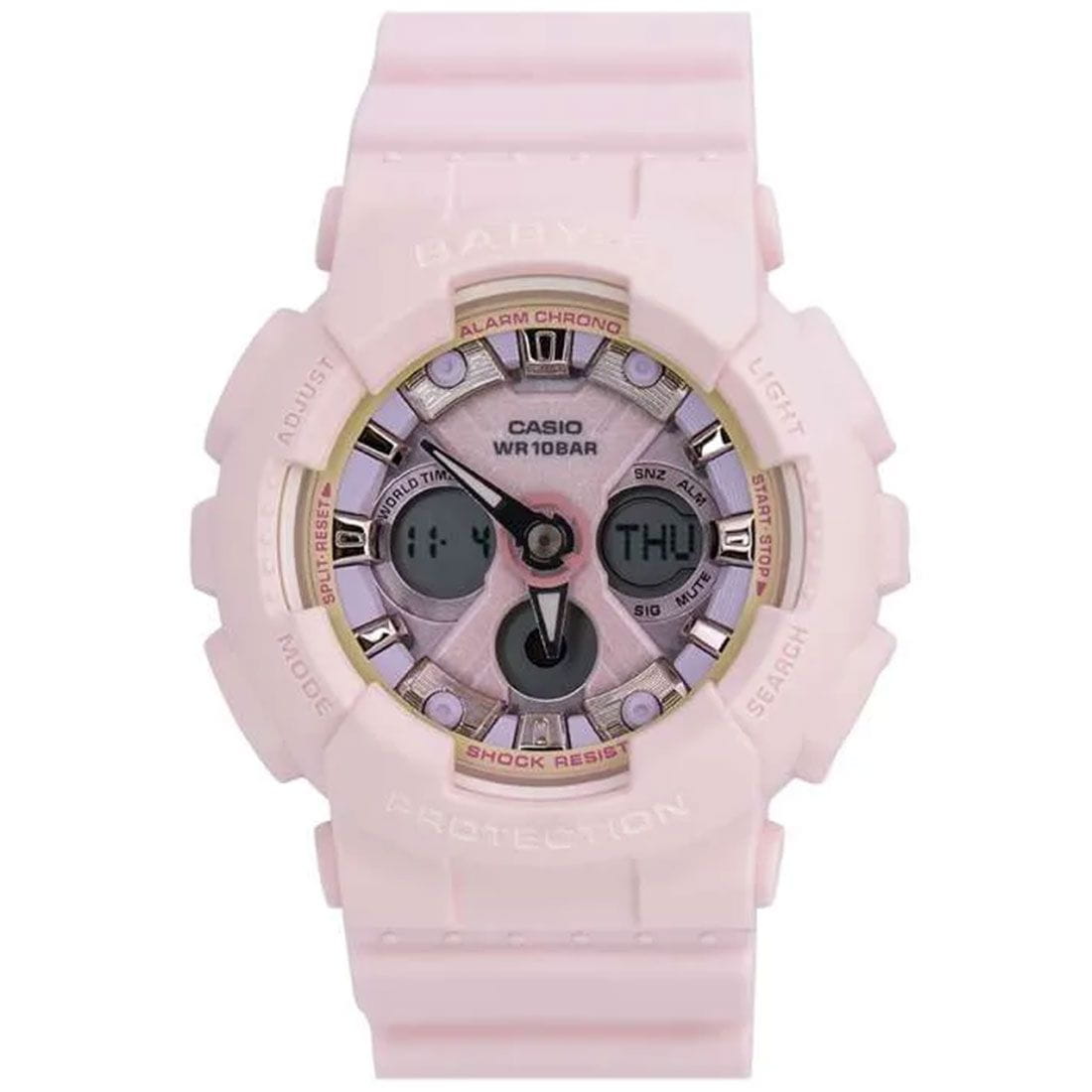 Casio Casio Baby-G BA-130WP-4A, baby-g япония женские часы на браслете пластик боковой вид