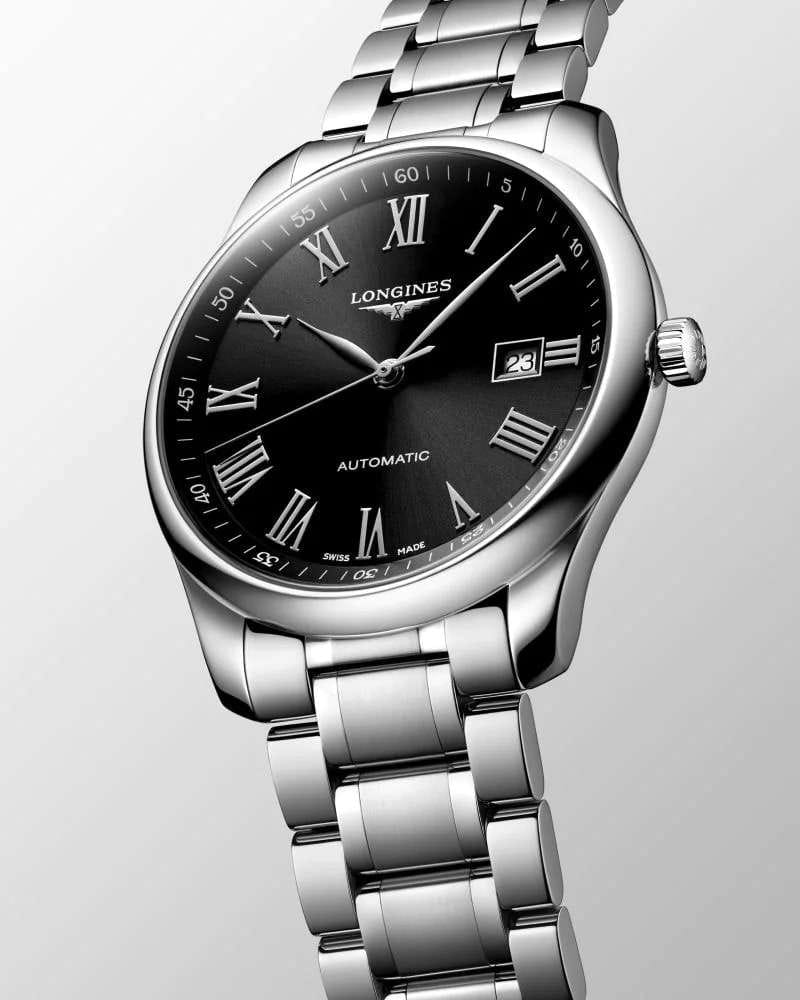 Longines Longines Master Collection L2.893.4.59.6 швейцария наручные мужские часы заводная головка с логотипом Longines