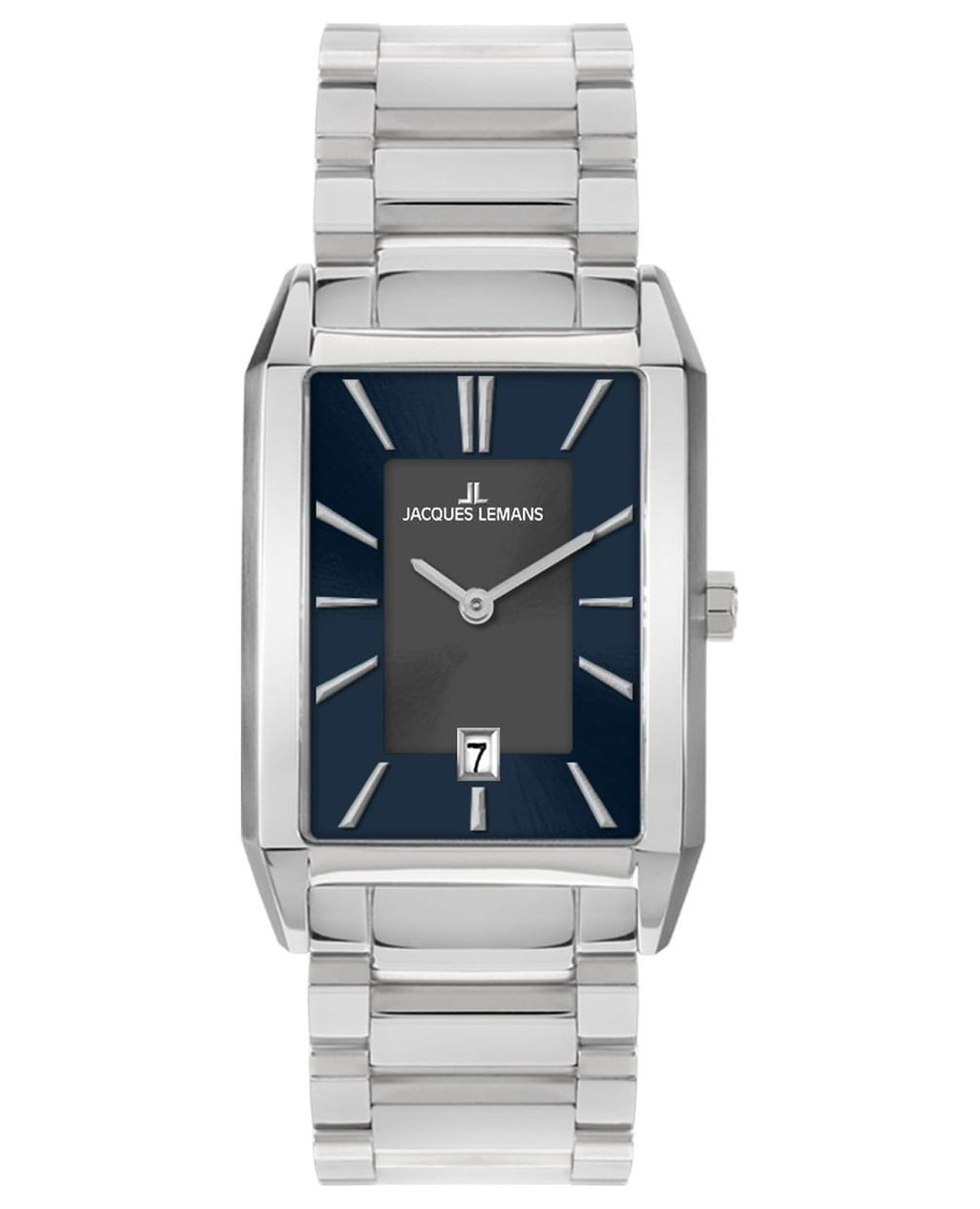 Jacques Lemans Jacques Lemans Classic 1-2160J  1-2160J кварцевые мужские часы  циферблат, браслет нержавеющая сталь — вид спереди