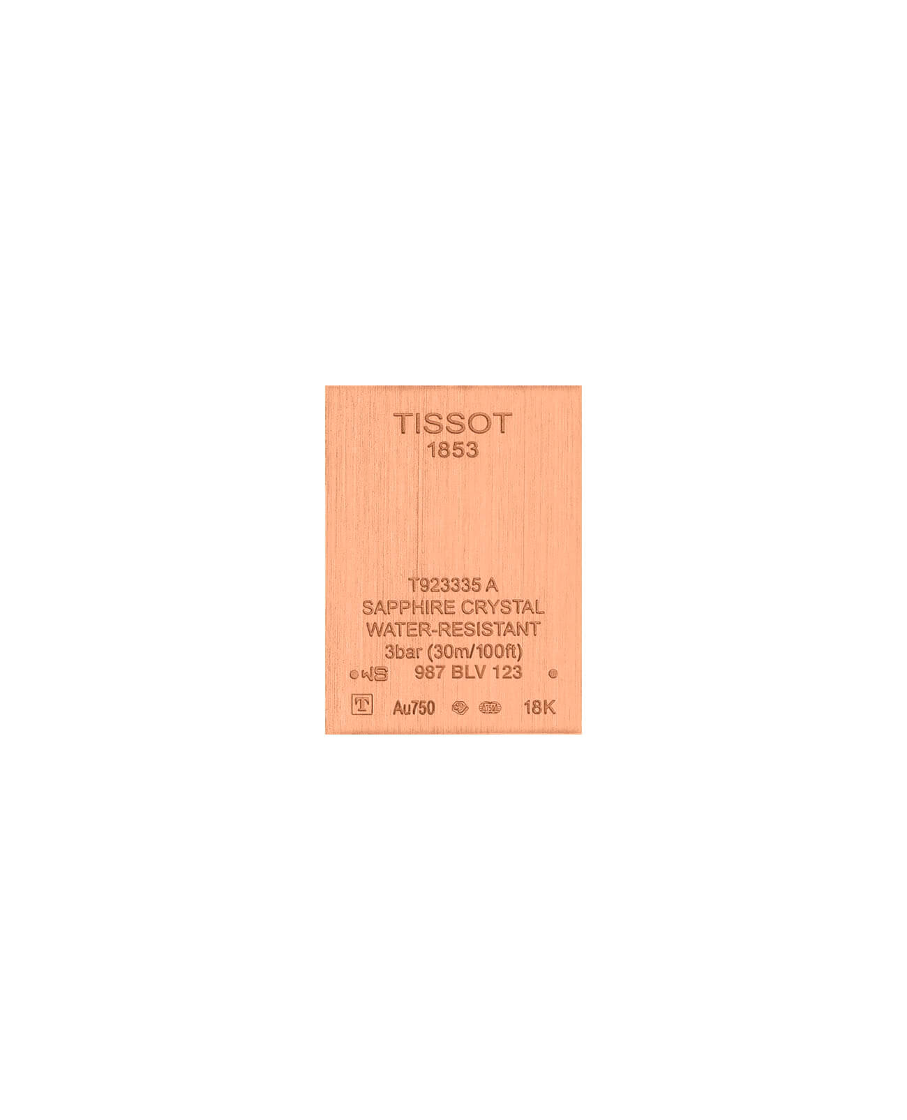 Tissot Tissot Prestigious Lady 18K Gold T923.335.76.058.00 , наручные женские часы фото под углом