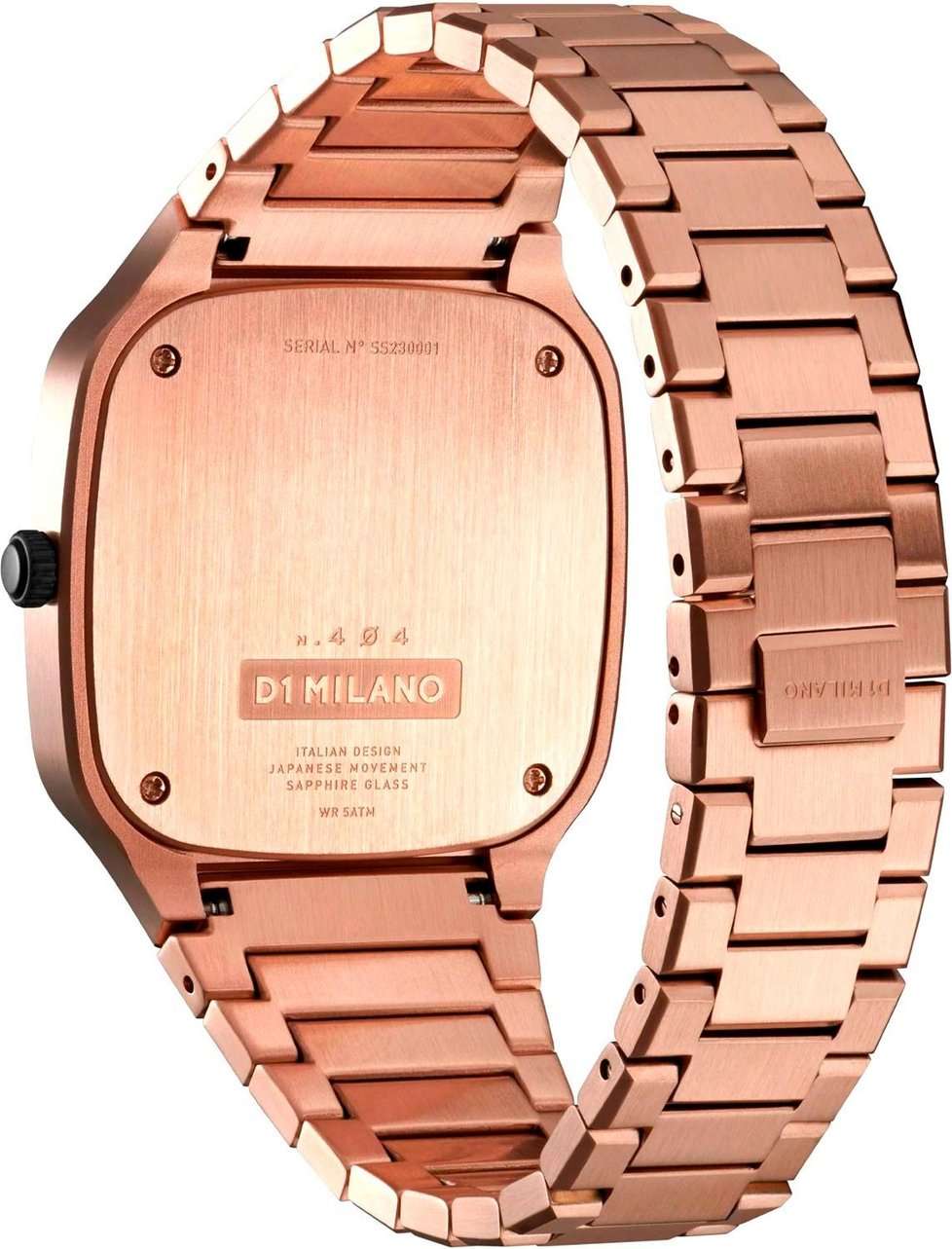 D1 Milano D1 Milano Square SQBJ04,  италия мужские часы на браслете нержавеющая сталь с pvd-покрытием боковой вид