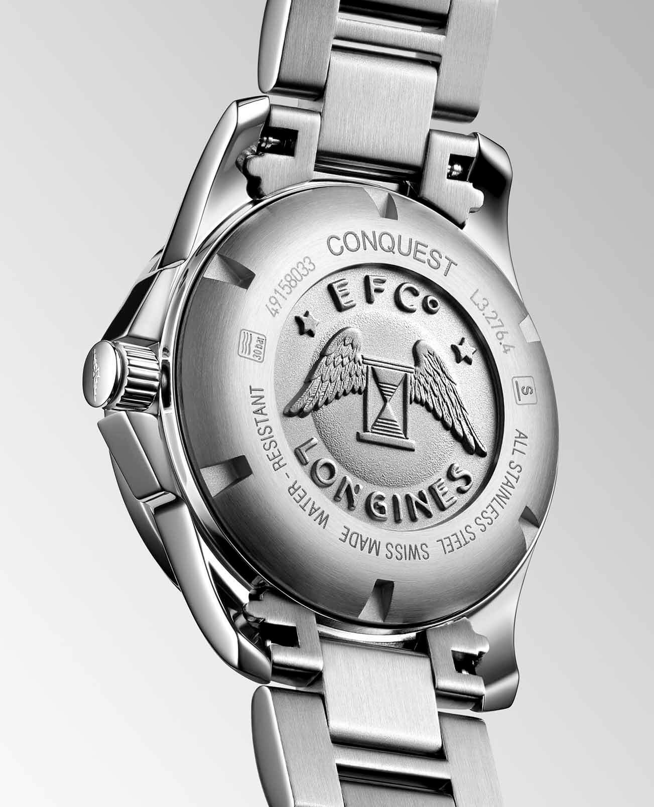 Longines Longines Conquest L3.276.4.16.6 женские часы серебристый циферблат на запястье