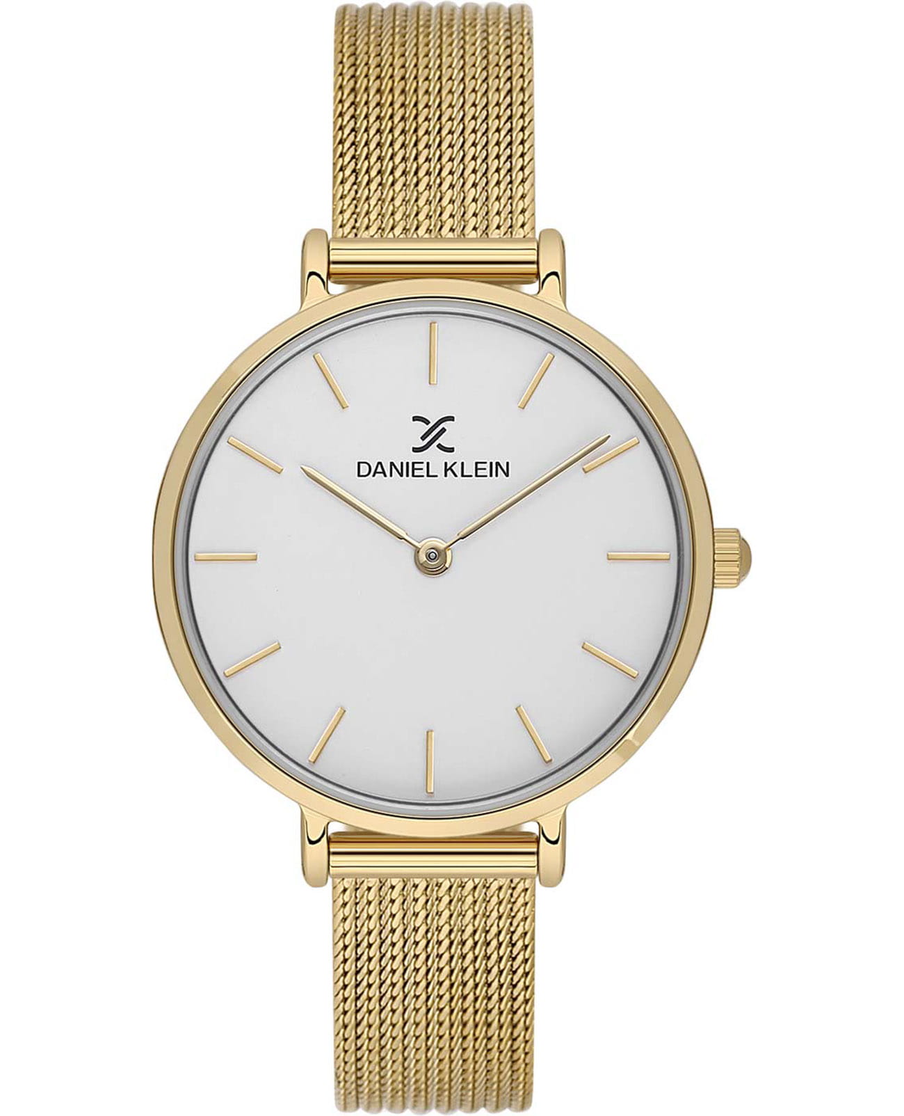 Daniel Klein Daniel Klein Premium DK.1.13720-4  DK.1.13720-4 кварцевые женские часы белый циферблат, браслет нержавеющая сталь с ip-покрытием — вид спереди