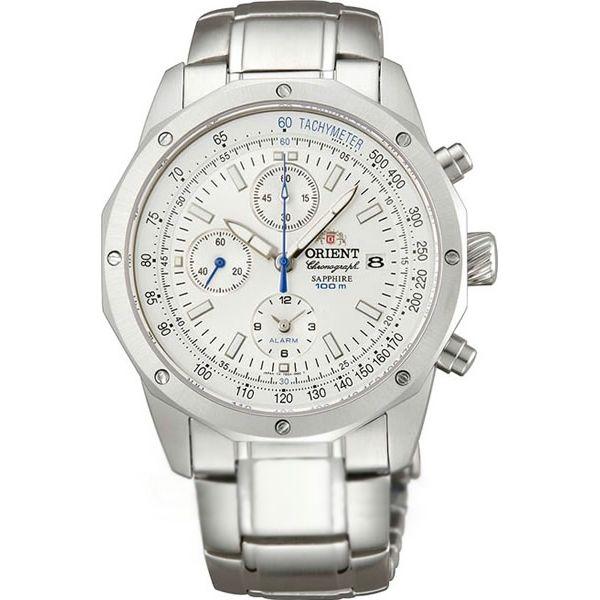 Orient Orient TD0X003W (FTD0X003W)  FTD0X003W кварцевые мужские часы белый циферблат, браслет 18-каратное желтое золото — вид спереди