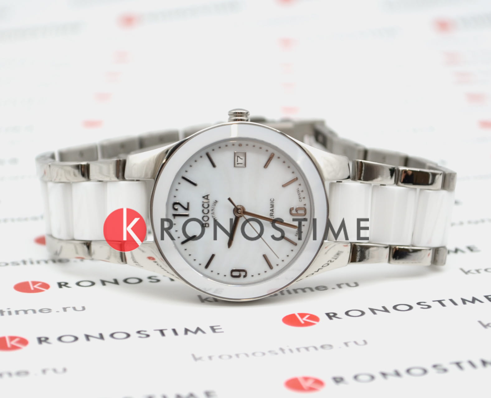 Boccia Titanium Boccia Titanium Circle-Oval 3189-01 женские часы перламутровый циферблат на запястье