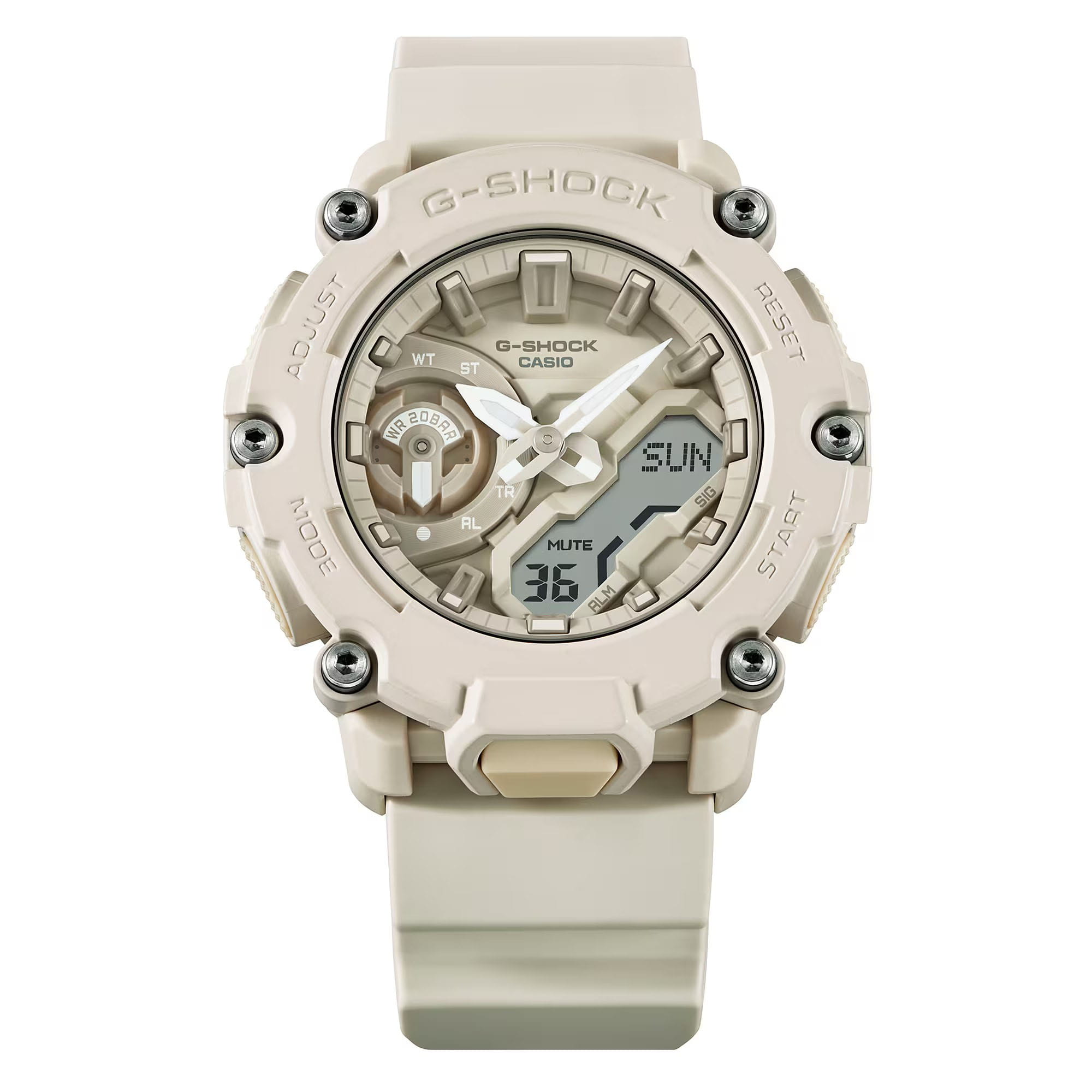 Оригинальные часы Casio Casio G-Shock GA-2200NC-7A электронные калибр механизма  общий вид