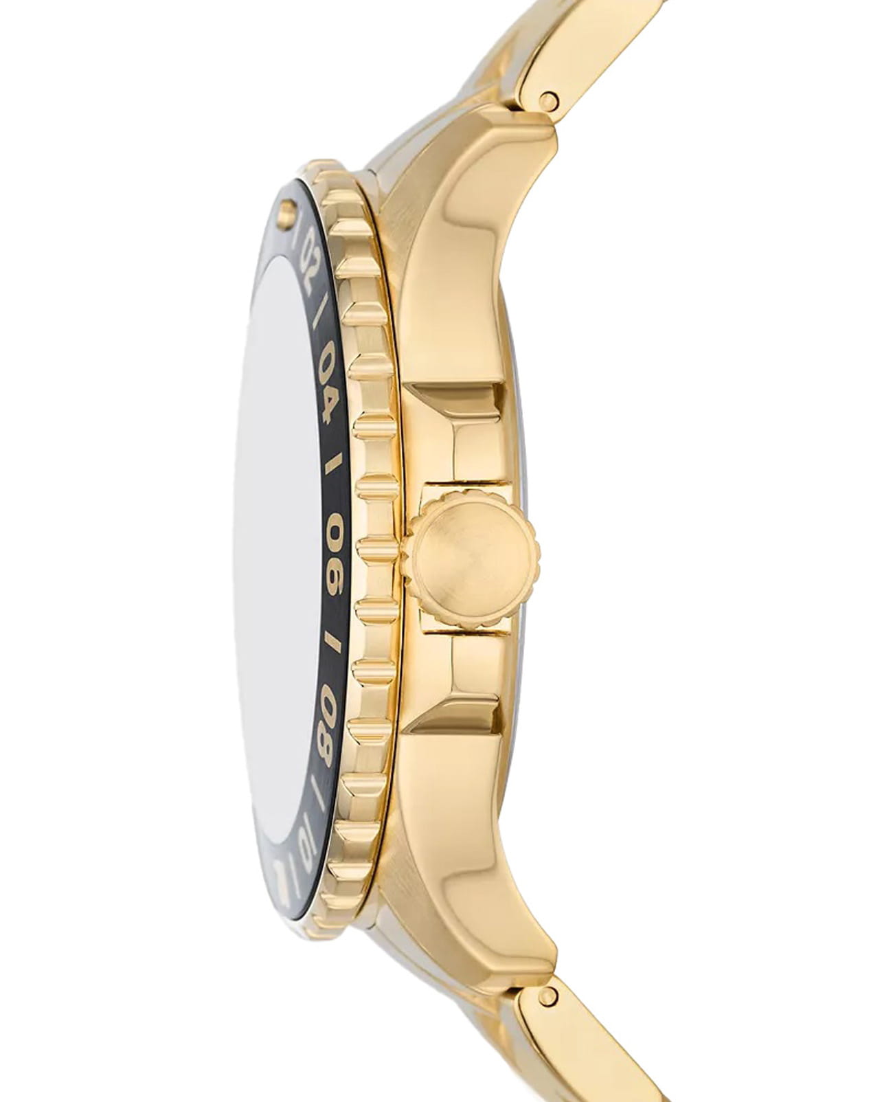 Fossil Fossil Blue FS5990,  сша мужские часы на браслете сталь с ip покрытием боковой вид