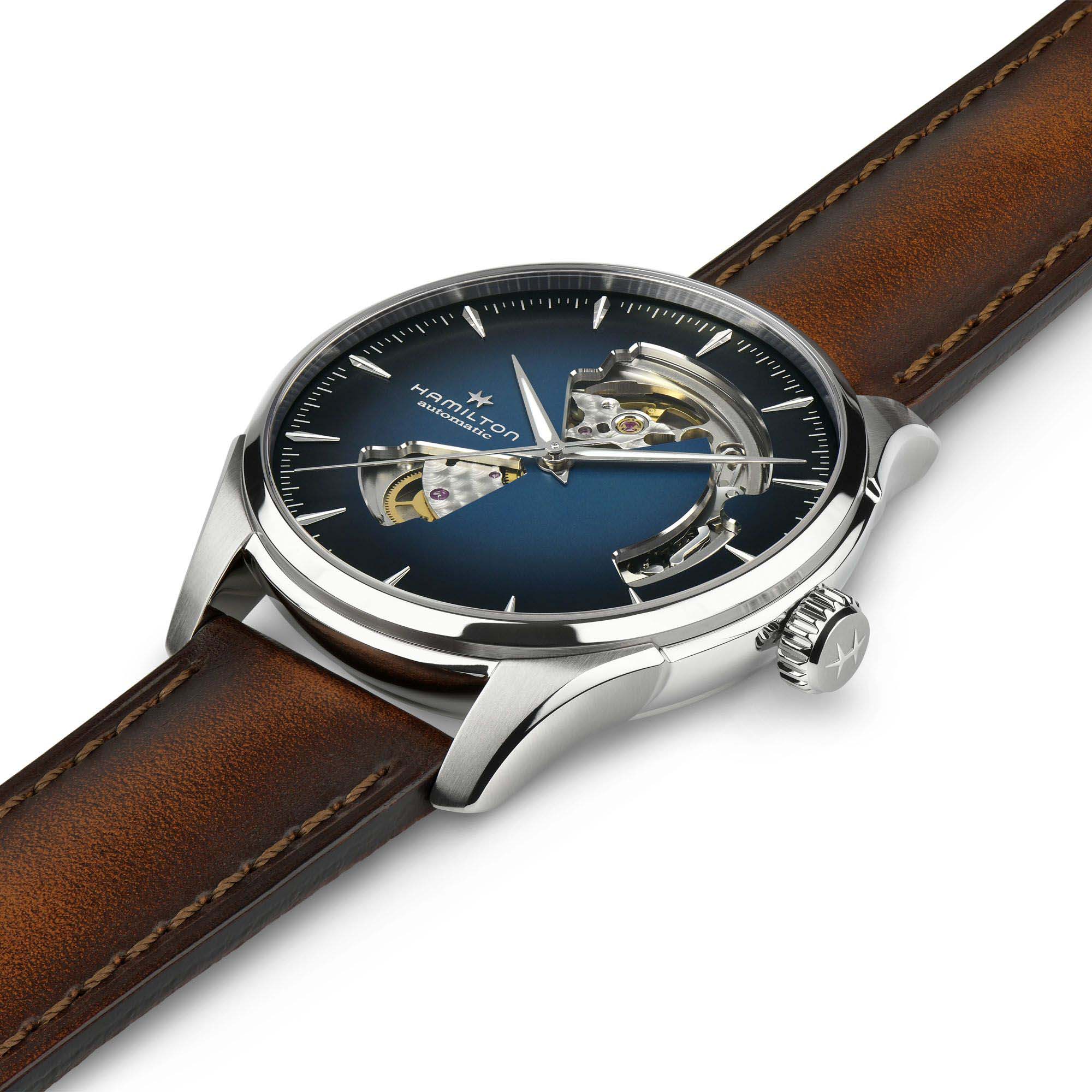 Hamilton Hamilton Jazzmaster Open Heart Auto H32675540 , наручные мужские часы фото под углом
