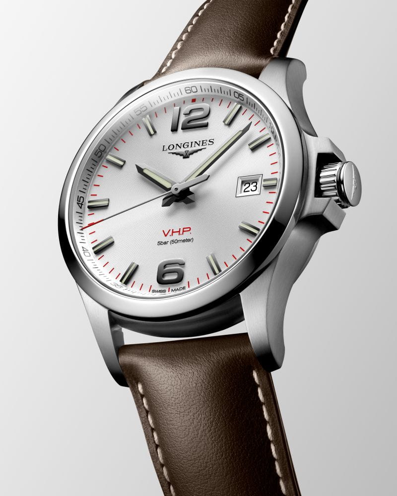 Оригинальные часы Longines Longines Conquest V.H.P. L3.726.4.76.5  кварцевые калибр механизма l288 общий вид