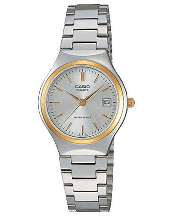Casio Casio Collection LTP-1170G-7A  LTP-1170G-7A кварцевые женские часы серебристый циферблат, браслет нержавеющая сталь — вид спереди