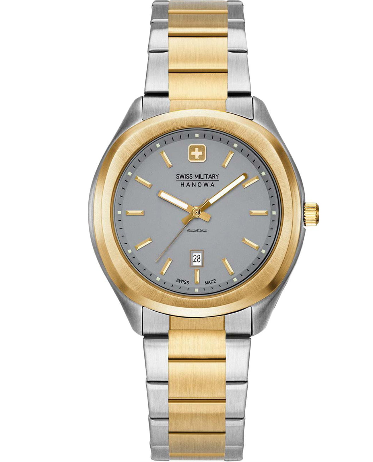 Swiss Military Hanowa Swiss Military Hanowa  06-7339.55.009  06-7339.55.009 кварцевые женские часы серый циферблат, браслет нержавеющая сталь — вид спереди