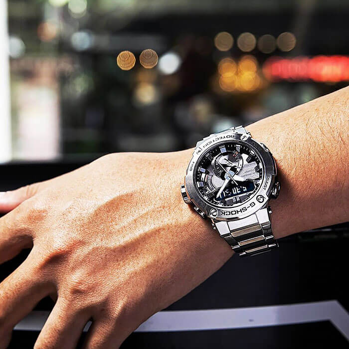 Casio Casio G-Shock GST-B200D-1A электронные часы с аксессуарами мужские часы модель GST-B200D-1A