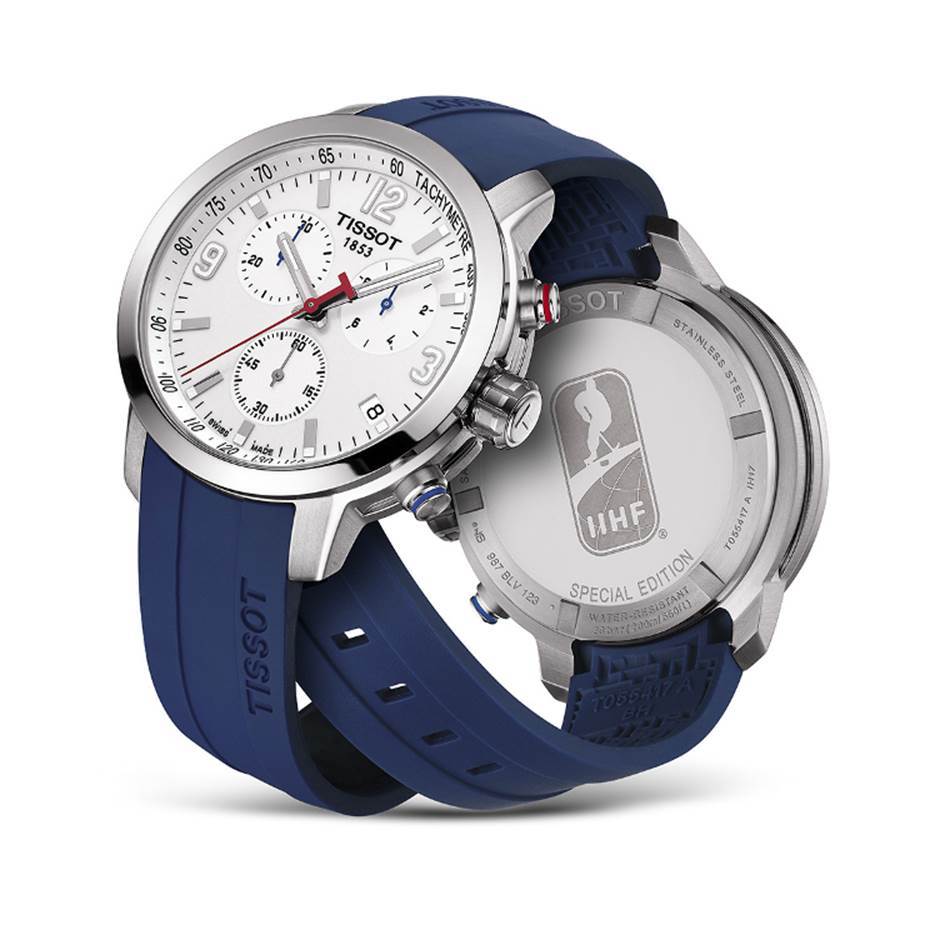 Tissot Tissot PRC 200 Ice Hockey Special Edition T055.417.17.017.02 PRS 200, наручные мужские часы фото под углом