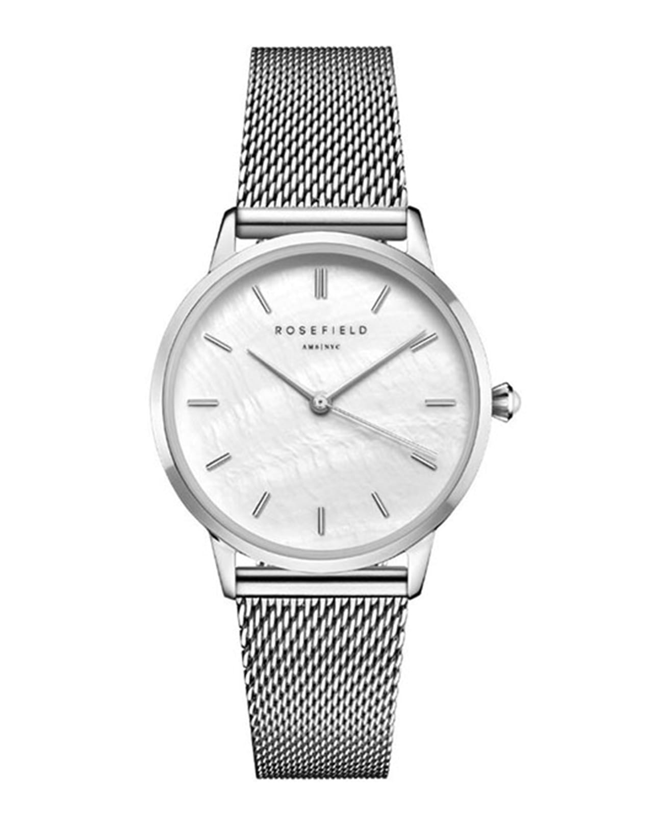 Rosefield Rosefield Pearl Edit RMSMS-R08  RMSMS-R08 кварцевые женские часы перламутровый циферблат, браслет сталь с ip покрытием — вид спереди