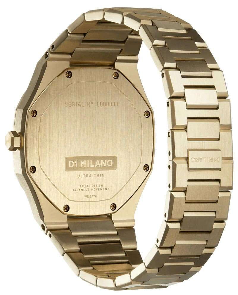 D1 Milano D1 Milano Ultra Thin UTBJ30,  италия мужские часы на браслете нержавеющая сталь с pvd-покрытием боковой вид