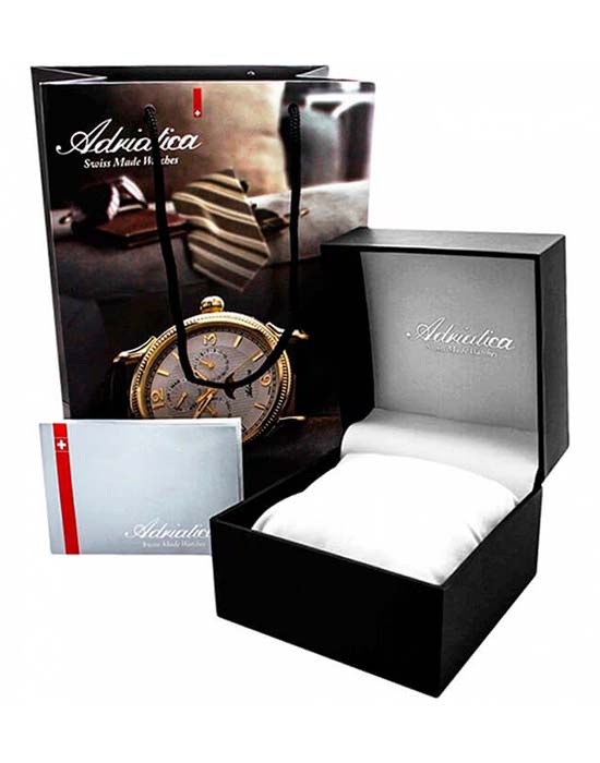 Adriatica Adriatica Pairs A3146.5215Q,  швейцария женские часы на браслете кожаный боковой вид