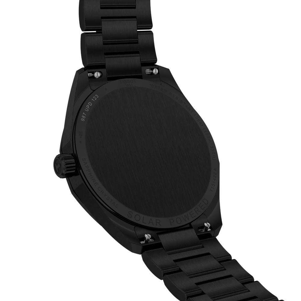Tissot Tissot PRC 100 Solar Quartz 39mm T151.422.33.051.00 кварцевые мужские часы часы крупный план черный циферблата