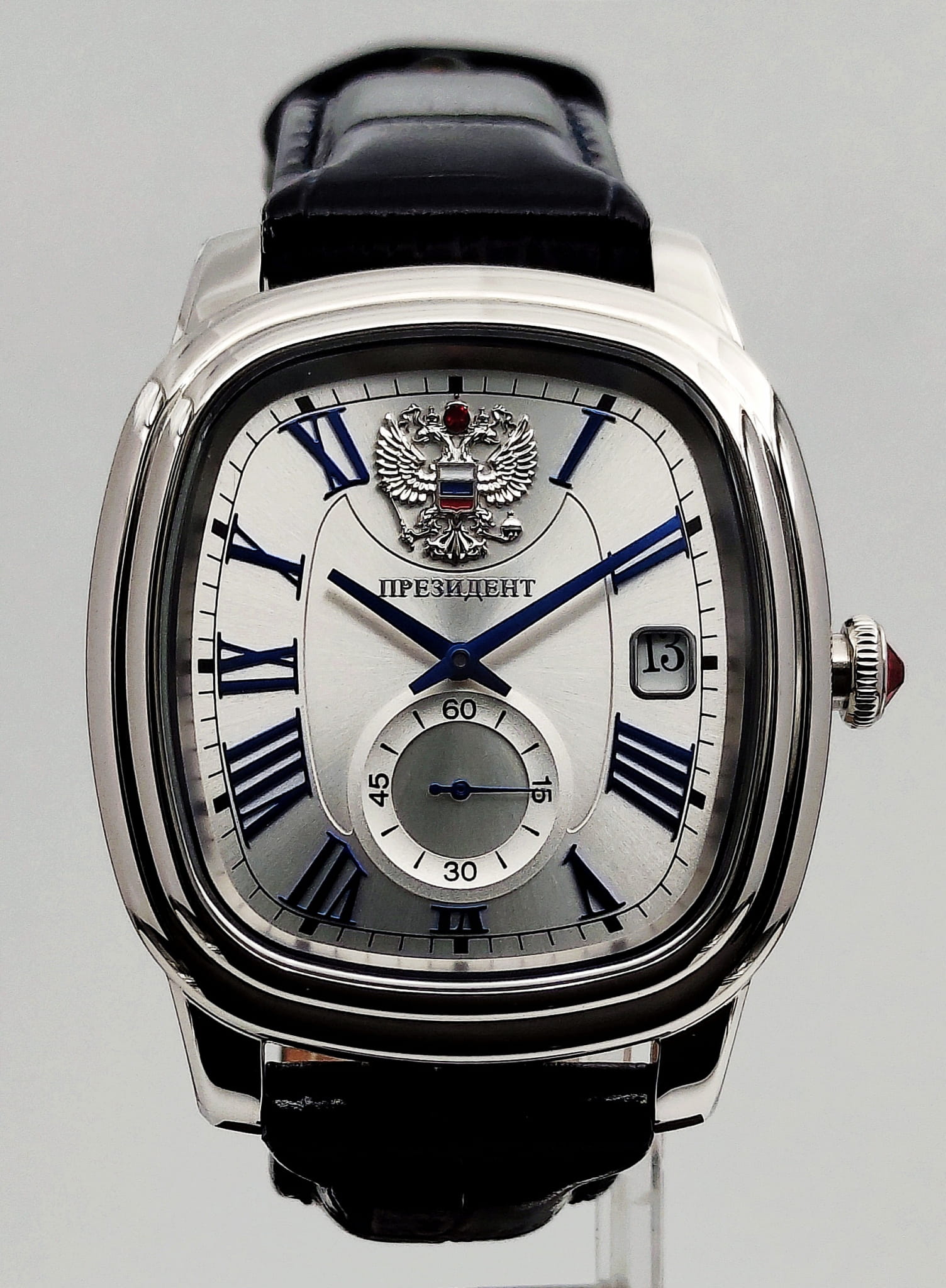Президент Президент 3700070,  россия мужские часы на браслете кожаный боковой вид