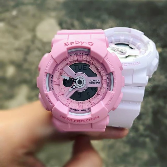Casio Casio Baby-G BA-110-4A1, baby-g япония женские часы на браслете пластик боковой вид